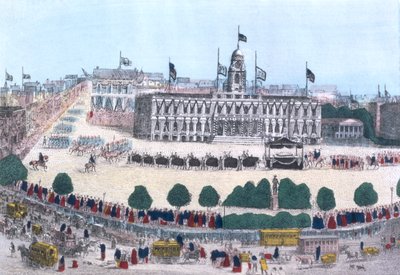 Funeral Procession in Memory of President Abraham Lincoln, pub. by Charles Magnus, 1865 by Henry R. Robinson